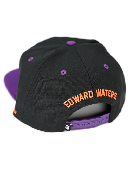 EDWARD WATERS BLACK SNAPBACK CAP